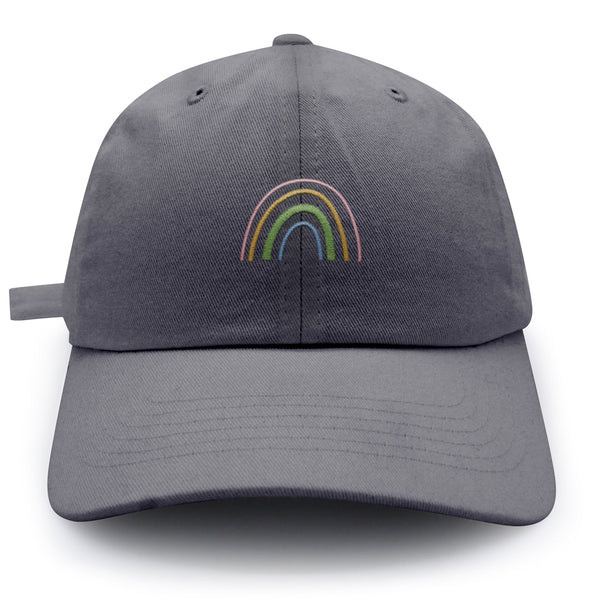 Rainbow Dad Hat Embroidered Baseball Cap Pastel Cute