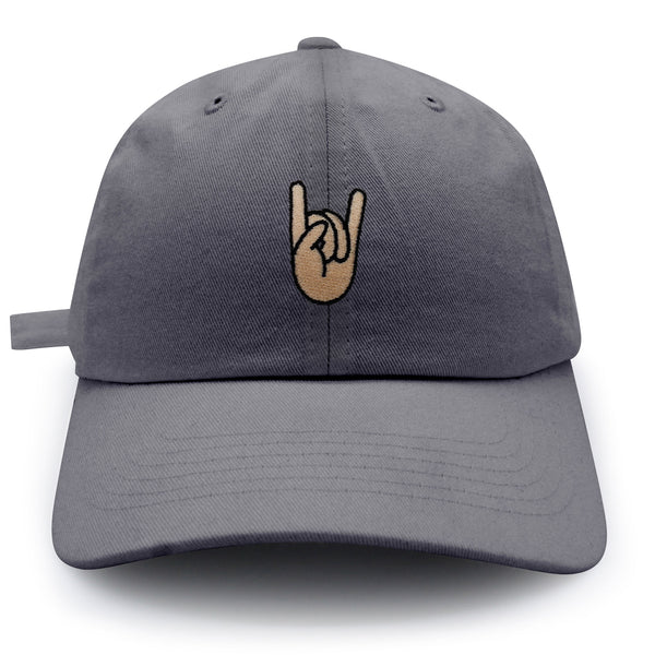 Rock and Roll Dad Hat Embroidered Baseball Cap Hand Sign Peace