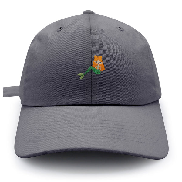 Mermaid Dad Hat Embroidered Baseball Cap Fish Girl