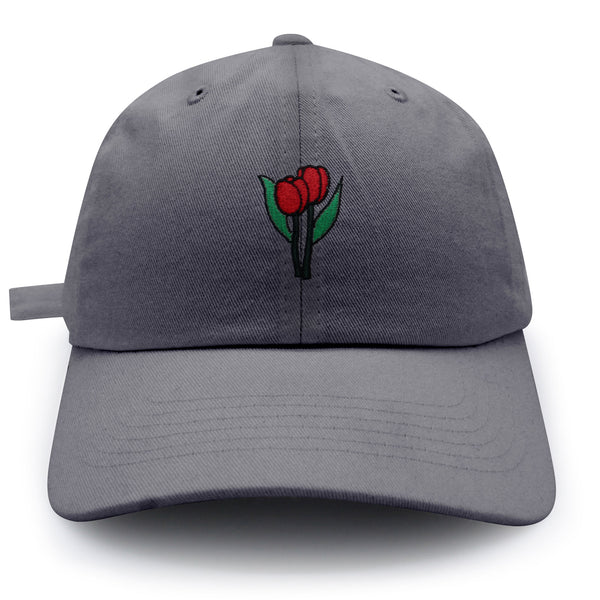 Tulips Dad Hat Embroidered Baseball Cap Flower Plant