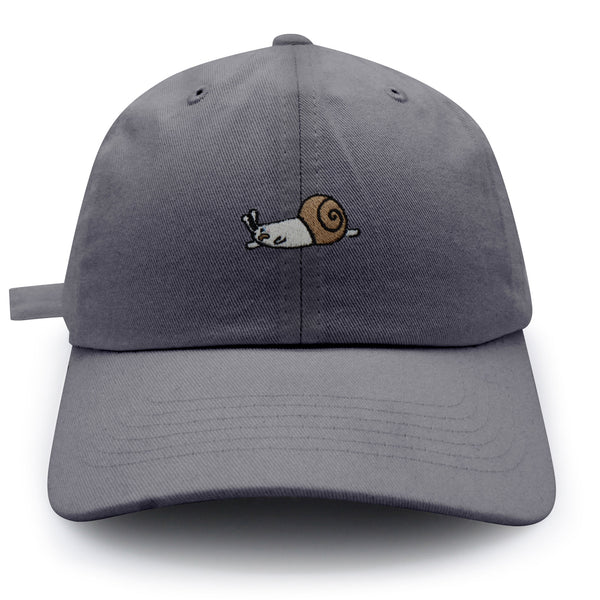 Sleepy Snail Dad Hat Embroidered Baseball Cap Mud Cute