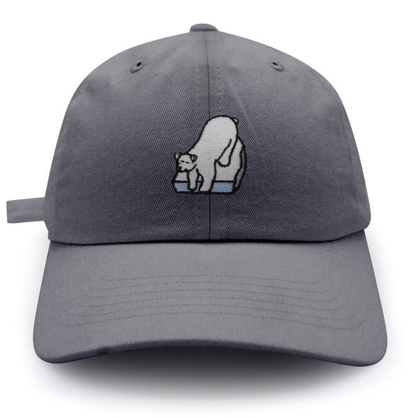 Polar Bear Dad Hat Embroidered Baseball Cap Coke Soda