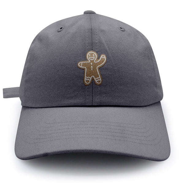 Gingerbread Man Dad Hat Embroidered Baseball Cap Holiday Cookie