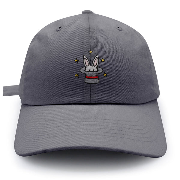 Magic Bunny in Hat Dad Hat Embroidered Baseball Cap Magician