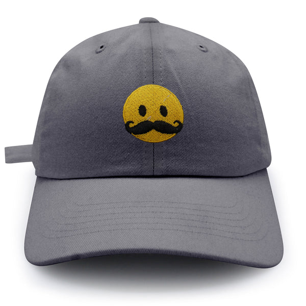 Mustache Emoji Dad Hat Embroidered Baseball Cap Funny