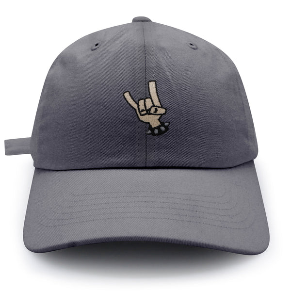 Heavy Metal Hand Dad Hat Embroidered Baseball Cap Rocker