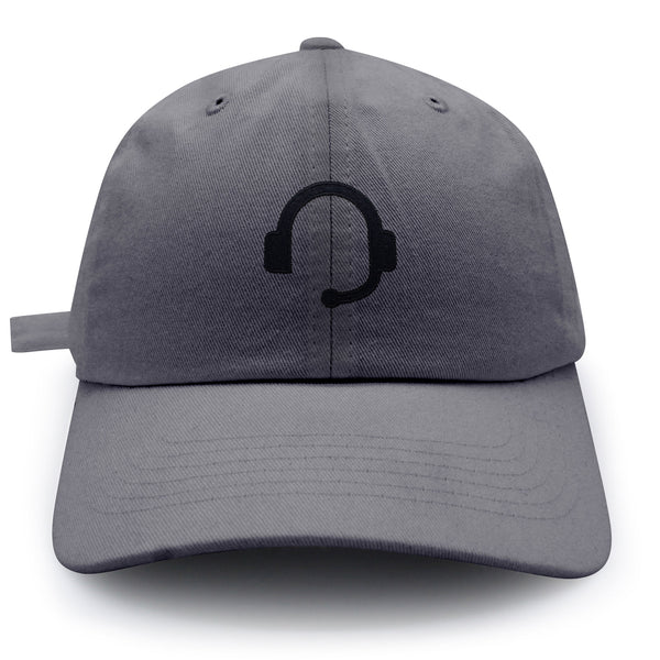 Gaming Headphones Dad Hat Embroidered Baseball Cap Symbol