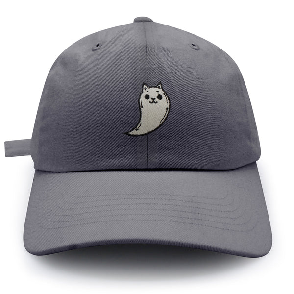 Ghost Cat  Dad Hat Embroidered Baseball Cap Cute