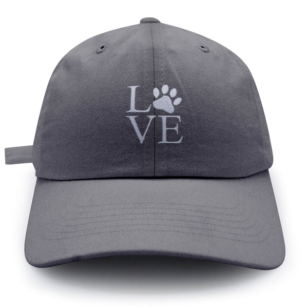 Love Paw Dad Hat Embroidered Baseball Cap Love Sign