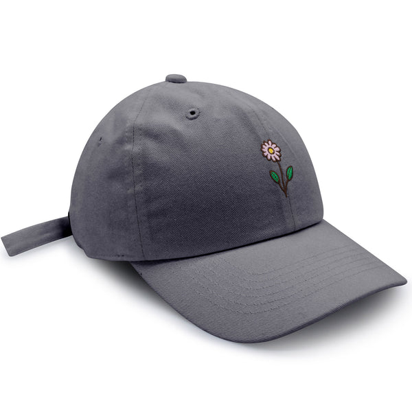 Flower Dad Hat Embroidered Baseball Cap Flower Pink