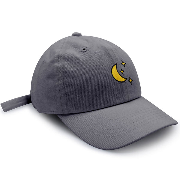 Moon Dad Hat Embroidered Baseball Cap Space Sky Night