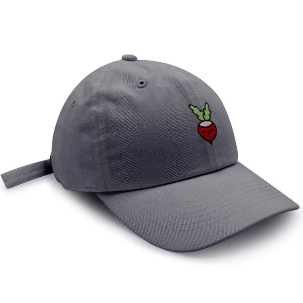 Radish Dad Hat Embroidered Baseball Cap Vegan Vegetable Farmer