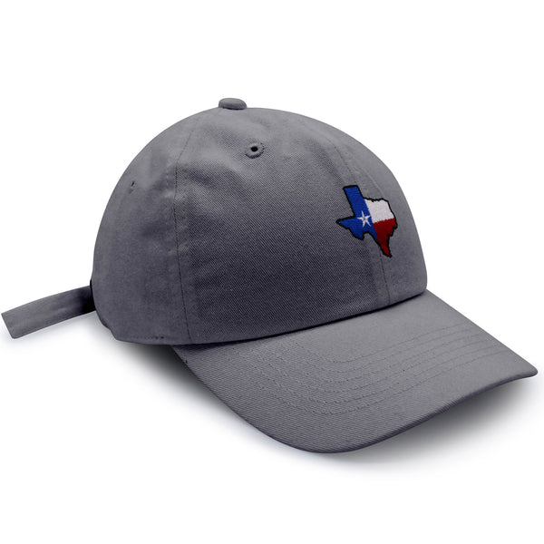 Texas Dad Hat Embroidered Baseball Cap Map Flag