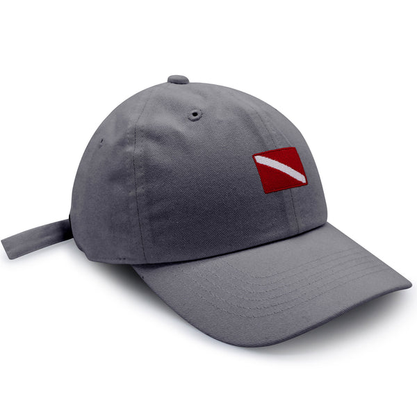 Diving Flag Dad Hat Embroidered Baseball Cap Flag Symbol