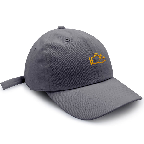 Check Engine Light Dad Hat Embroidered Baseball Cap Car Racer