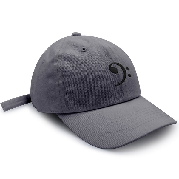 Bass Clef Dad Hat Embroidered Baseball Cap Music Symbol