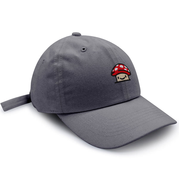 Mushroom  Dad Hat Embroidered Baseball Cap Red