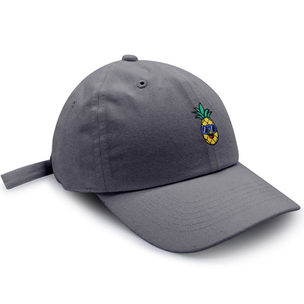 Smiling Pineapple Dad Hat Embroidered Baseball Cap Sunglasses