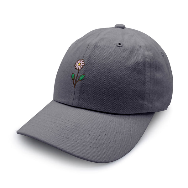 Flower Dad Hat Embroidered Baseball Cap Flower Pink