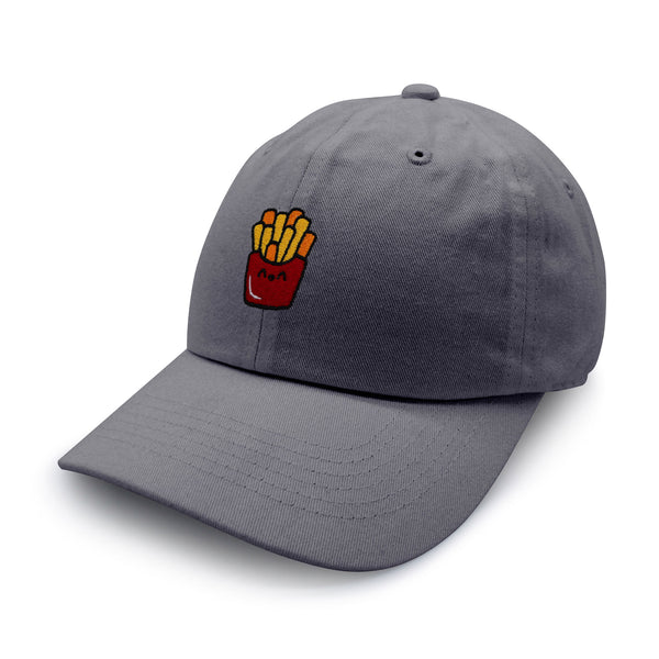 Smiling French Fries Dad Hat Embroidered Baseball Cap Chips Fast Food