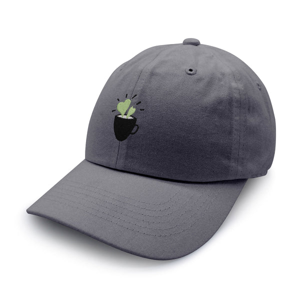 Plant in Mug Dad Hat Embroidered Baseball Cap Plant