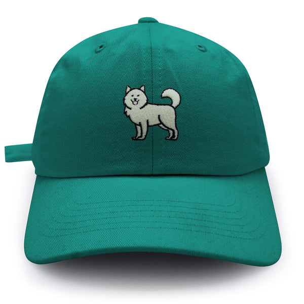 Samoyed Dad Hat Embroidered Baseball Cap Dog Puppy