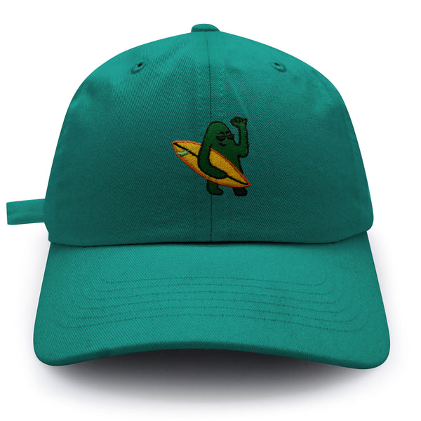 Hola Dad Hat Embroidered Baseball Cap Surfing Green