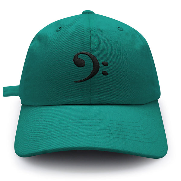 Bass Clef Dad Hat Embroidered Baseball Cap Music Symbol