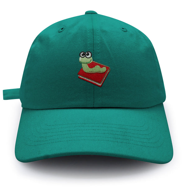 Bookworm Dad Hat Embroidered Baseball Cap Bug Funny