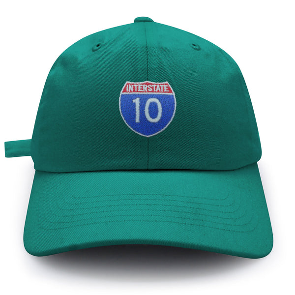Interstate 10 Freeway Dad Hat Embroidered Baseball Cap Highway