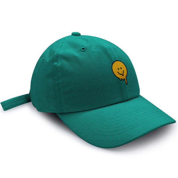 Melted Smile Dad Hat Embroidered Baseball Cap Sad Face