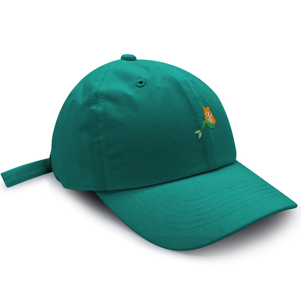 Mermaid Dad Hat Embroidered Baseball Cap Fish Girl