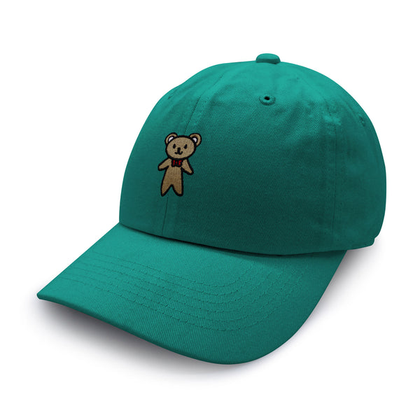 Teddy Bear Dad Hat Embroidered Baseball Cap Ribbon Brown