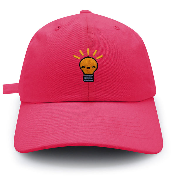 Happy Bulb Dad Hat Embroidered Baseball Cap Lightbulb Idea