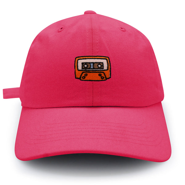 Cassette Dad Hat Embroidered Baseball Cap Retro Cassette Player Music