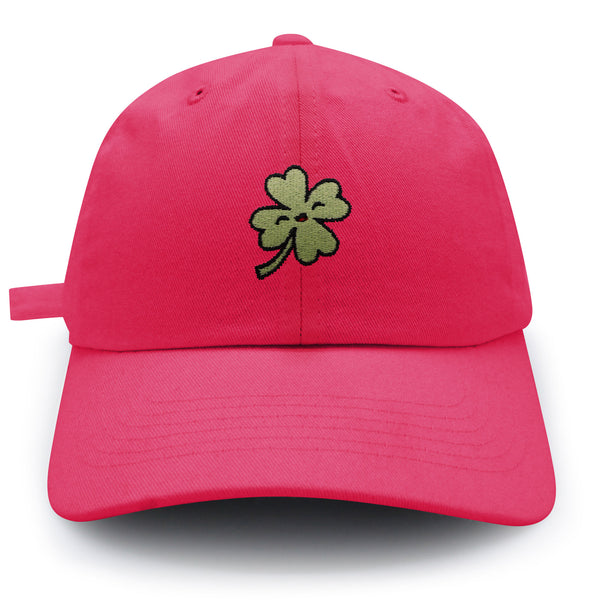 Clover Dad Hat Embroidered Baseball Cap Lucky Flower