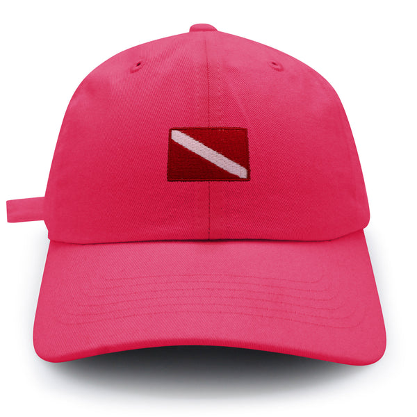 Diving Flag Dad Hat Embroidered Baseball Cap Flag Symbol