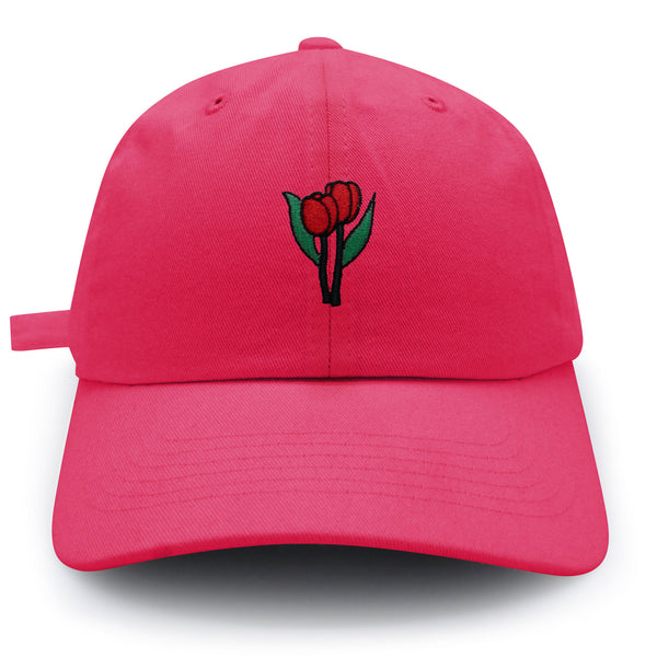 Tulips Dad Hat Embroidered Baseball Cap Flower Plant