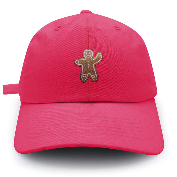 Gingerbread Man Dad Hat Embroidered Baseball Cap Holiday Cookie