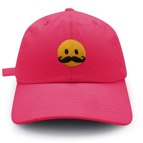 Mustache Emoji Dad Hat Embroidered Baseball Cap Funny