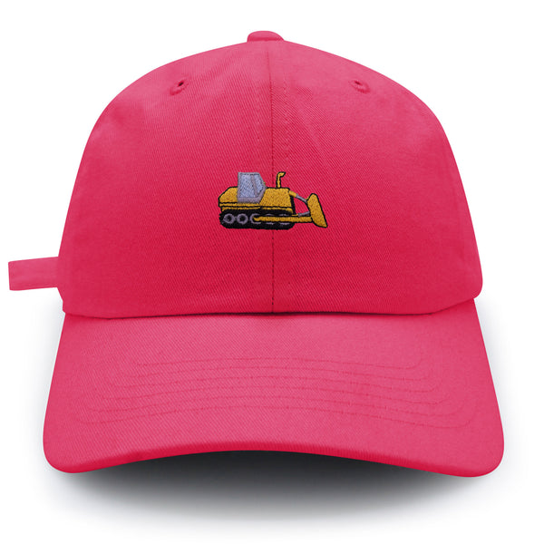 Bulldozer Dad Hat Embroidered Baseball Cap Construction