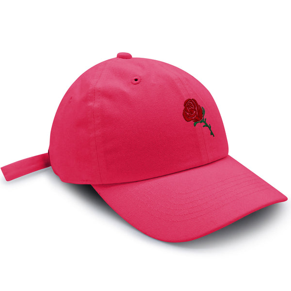 Rose Dad Hat Embroidered Baseball Cap Flower Floral Love