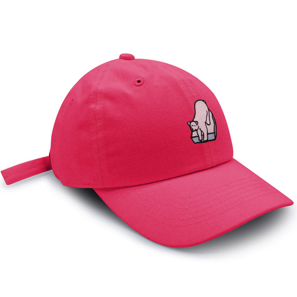 Polar Bear Dad Hat Embroidered Baseball Cap Coke Soda