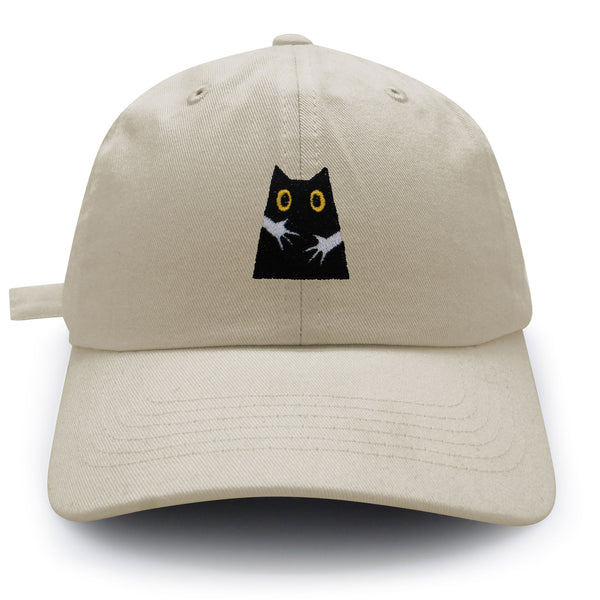 Hugs Dad Hat Embroidered Baseball Cap Black Cat Mom