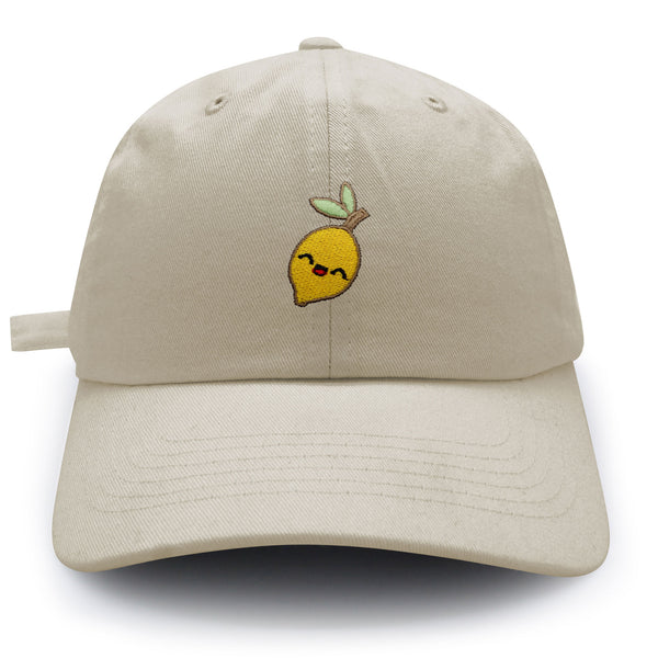 Lemon Dad Hat Embroidered Baseball Cap Vegan Vegetable