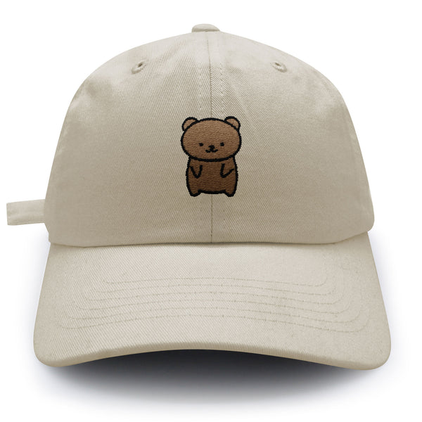 Bear Dad Hat Embroidered Baseball Cap Teddy Bear Brown