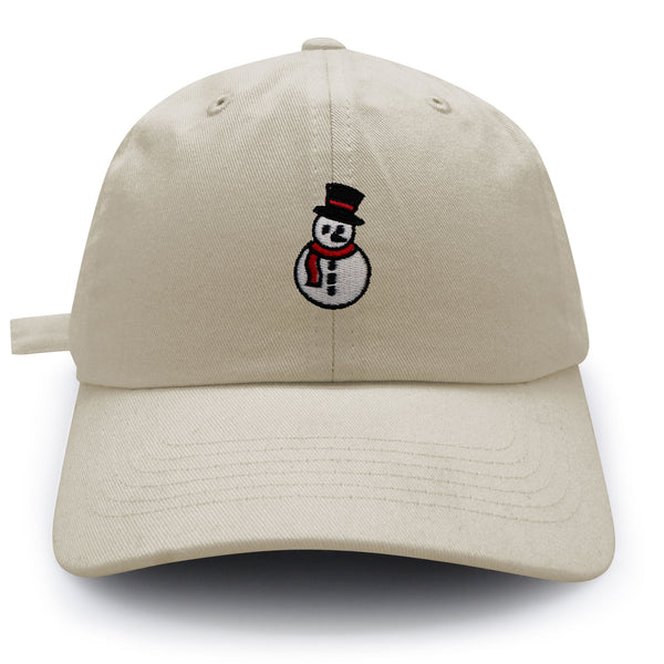 Snowman Dad Hat Embroidered Baseball Cap Winter Christmas