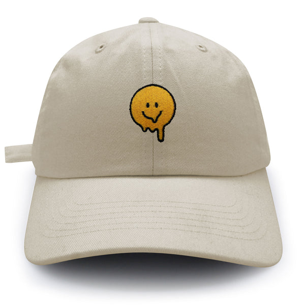 Melted Smile Dad Hat Embroidered Baseball Cap Sad Face