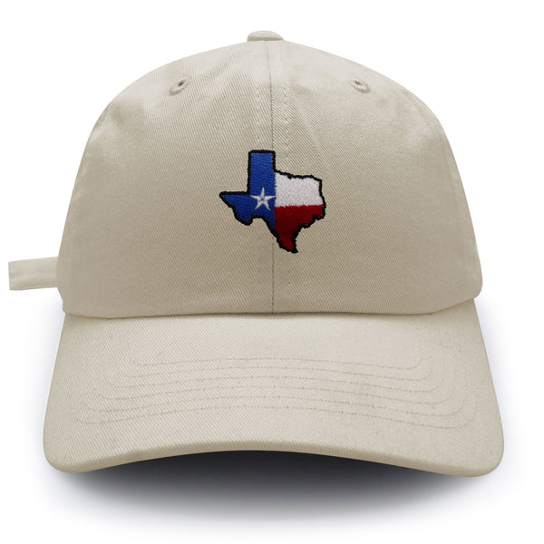 Texas Dad Hat Embroidered Baseball Cap Map Flag