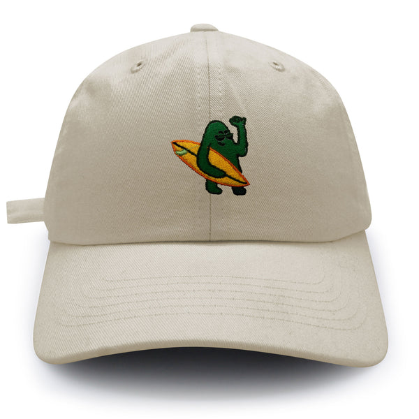 Hola Dad Hat Embroidered Baseball Cap Surfing Green